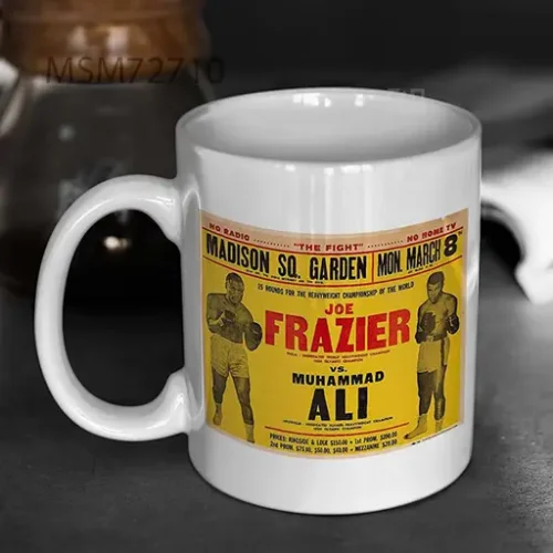 1971 Muhammad Ali Vs Joe Frazier I Fight Poster Mug